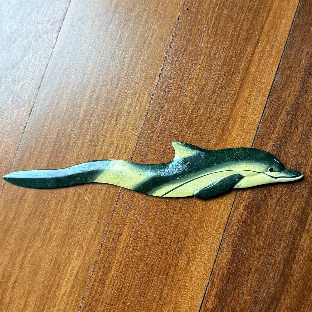 Vintage MCM Wooden Dolphin Letter Opener